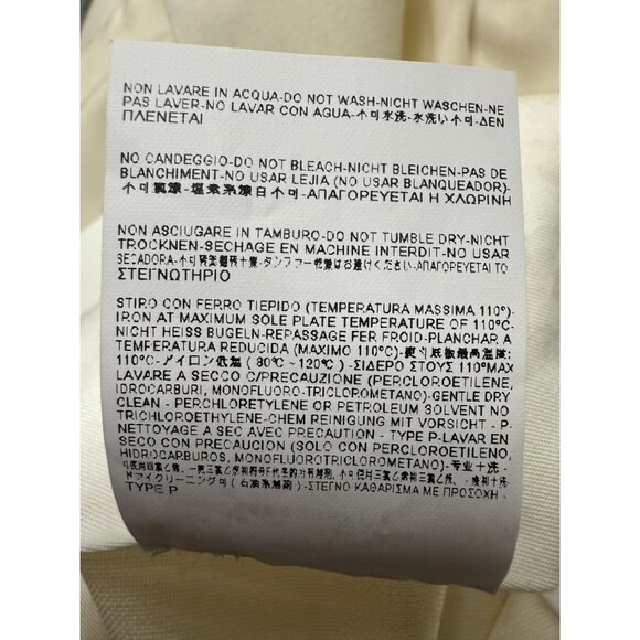 Balenciaga Womens High-Waisted Pleated Shorts Size 40 Cream - Picture 9 of 11